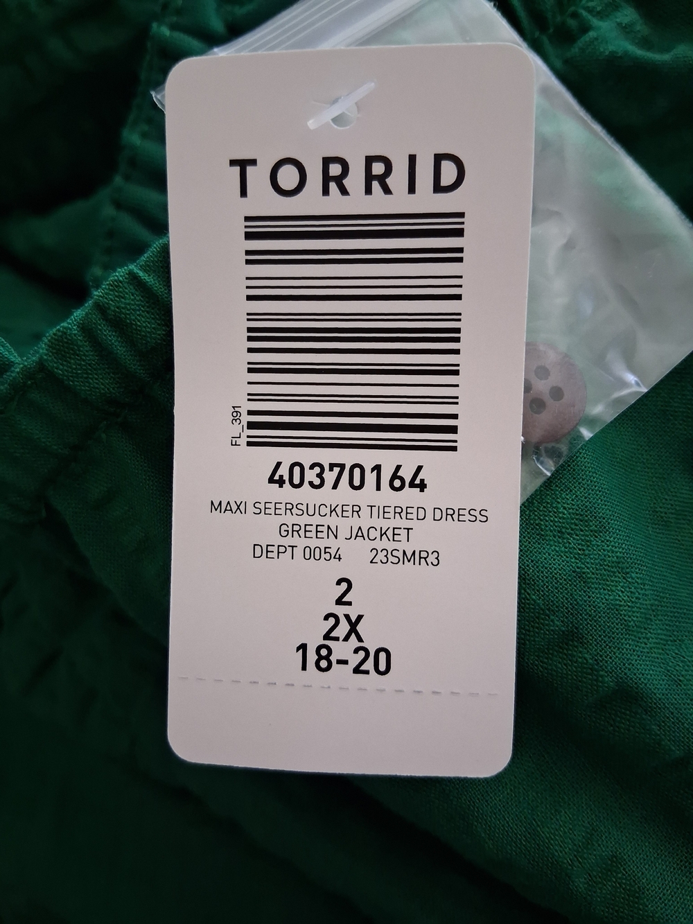 torrid Emerald Green Tiered Maxi Dress with Spaghetti Straps - Picture 5 of 5